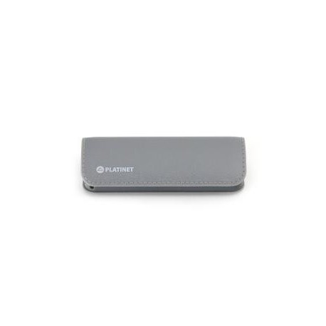 POWER BANK DE CUERO 2600 MAH GRIS PLATINET