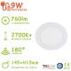 Downlight LED 9W CIRCULAR Blanco Calido Trixline