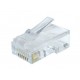 CONECTOR RJ45 CAT 6 MACHO (Bolsa 100 unidades) CABLEEXPERT 