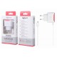 CARGADOR MICRO USB BLANCO PARA MOVIL / SMARTPHONE / TABLET AVANT