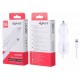 CARGADOR COCHE IPHONE LIGHTING BLANCO CABLE ESPIRAL AVANT