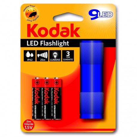 LINTERNA KODAK 9-LED FLASHLIGHT BLUE