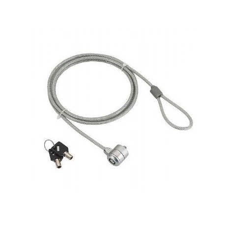 CABLE ANTIRROBO DE SEGURIDAD ACERO PLATEADO 1.8Mtrs GEMBIRD