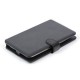 FUNDA DE TABLET CON TECLADO 7" A 7,85" + SOPORTE MICRO USB NEGRO OMEGA