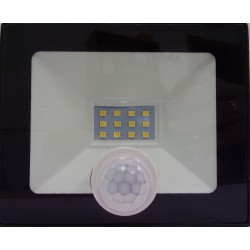 FOCO PROYECTOR LED CON SENSOR MOVIMIENTO 10W BLANCO NEUTRO