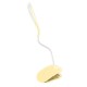 LAMPARA LED DE MESA 3W FLEXIBLE AMARILLO CON CLIP PLATINET