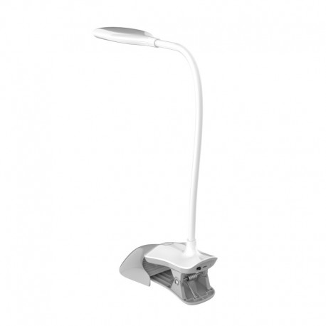 LAMPARA DE MESA 3W CON BLANCO CLIP PLATINET