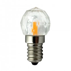 BOMBILLA LED ESFÉRICA CRISTAL E14 P45 3W B. CALIDO