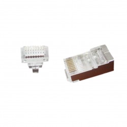 CONECTOR 8P8C METALICO PARA CABLE BOLSA 10 UNIDADES CABLEXPERT