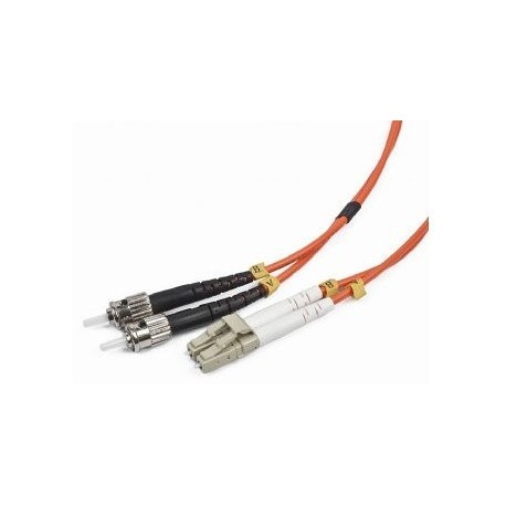 CABLE DE FIBRA OPTICA MACHO/MACHO LC ST NARANJA 5M CABLEXPERT