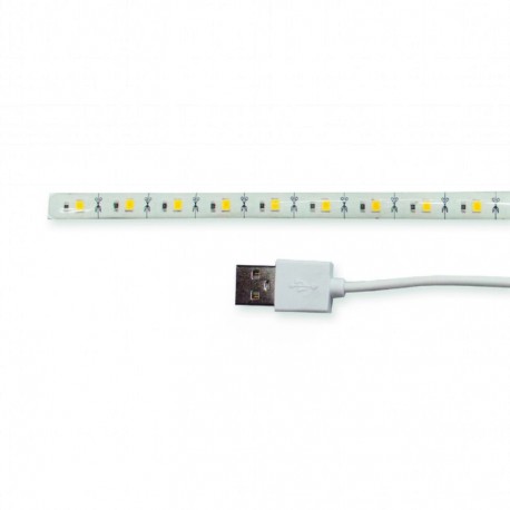 TIRA DE LED USB 30CM 3200K BLANCO CALIDO GEMBIRD