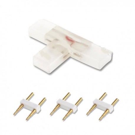 CONECTOR T TIRA LED mod.5050 220V AC MONOCOLOR (PACK 10)