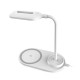 LAMPARA DE MESA LED + CARGADOR INALAMBRICO 8W BLANCO PLATINET