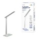 LAMPARA LED ESCRITORIO BASE CRISTAL COLORES USB 6W PLATA PLATINET