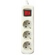 REGLETA 3 TOMAS 1.5m PROTECCION CON INTERRUPTOR BLANCO SILVER
