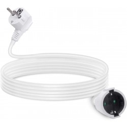 PROLONGADOR ALARGADERA 3 METROS 3X1.5mm² BLANCO LEDECOR