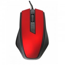 RATON USB ERGONOMICO OPTICO 1600DPI ROJO BLISTER OMEGA