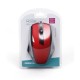 RATON USB ERGONOMICO OPTICO 1600DPI ROJO BLISTER OMEGA