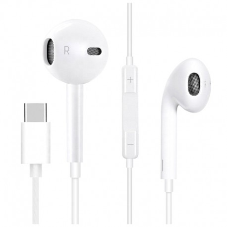 AURICULARES CON MICROFONO USB TYPE-C BLANCO OMEGA FIESTA