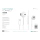 AURICULARES CON MICROFONO PARA IPHONE LIGHTNING BLANCO OMEGA FIESTA