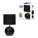 LAMPARA DE MESA CERAMICA BASE REDONDA NEGRO E27 25W PLATINET