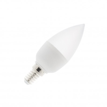 BOMBILLA LED E14 C37 6W BLANCO FRIO