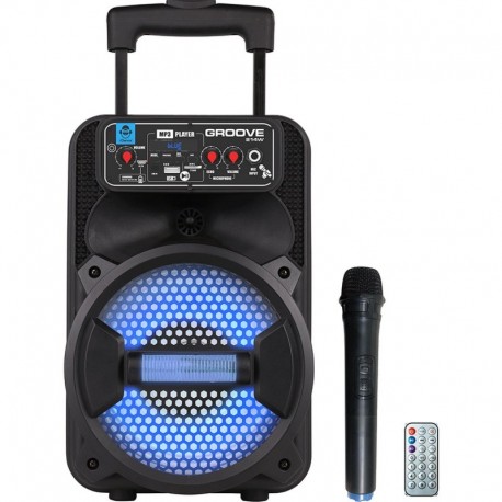 ALTAVOZ GROVE 214W NEGRO 100W BLUETOOTH C/MICROFONO C/MANDO ENTRADA TF/USB/JACK 3.5 IDANCE