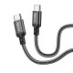 CABLE TRENZADO 60W 3A CARGA RAPIDA Y DATOS 1M USB TIPO-C A TIPO C FORCE EDITION AVANT