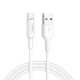 CABLE DE CARGA RAPIDA Y DATOS 3A 2M USB A TIPO-C BLANCO FORCE EDITION AVANT