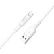 CABLE DE CARGA RAPIDA Y DATOS 3A 2M USB A TIPO-C BLANCO FORCE EDITION AVANT