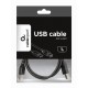 CABLE CARGA RAPIDA USB TIPO-C 2.0 MACHO A USB MACHO 1 Mtrs CABLEXPERT