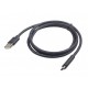 CABLE CARGA RAPIDA USB TIPO-C 2.0 MACHO A USB MACHO 1 Mtrs CABLEXPERT