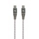 CABLE TRENZADO DATOS Y CARGA USB TIPO-C 100W 2.0 MACHO/MACHO 1.5 Mtrs CABLEXPERT