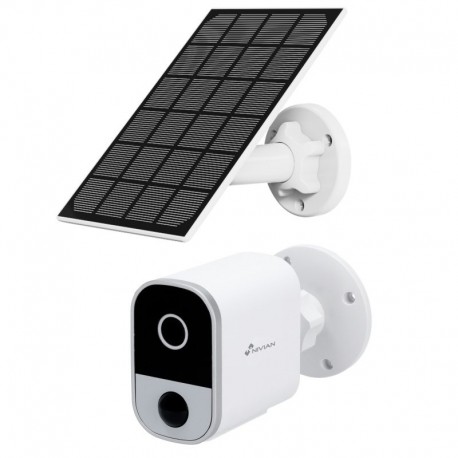 CAMARA DE VIGILANCIA WIFI FULLHD CON BATERIA 5200MAH + PANEL SOLAR 5V 3W NIVIAN