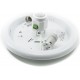 PLAFON Ø29CM CASQUILLO 2XE27 BLANCO SENSOR PIR