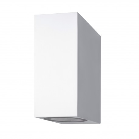 APLIQUE DE PARED CUADRADO SERIE ARTEMIS BLANCA IP44 GU10