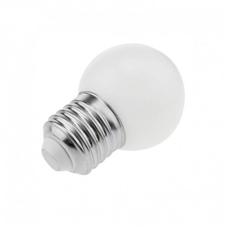 BOMBILLA LED ESFÉRICA E27 G45 1W BLANCA