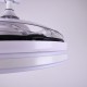 VENTILADOR DE TECHO BLANCO COCON DC 4 ASPAS RETRACTIL LED CCT (CALIDO-NEUTRO-FRIO) 72W BELAIR