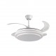 VENTILADOR DE TECHO BLANCO SELENE MINI DC 4 ASPAS RETRACTIL LED CCT (CALIDO-NEUTRO-FRIO) 48W BELAIR