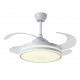 VENTILADOR DE TECHO Ø108CM BLANCO ASGARD DC 4 ASPAS RETRACTIL LED CCT (CALIDO-NEUTRO-FRIO) 72W BELAIR