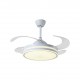 VENTILADOR DE TECHO Ø91CM BLANCO ASGARD MINI DC 4 ASPAS RETRACTIL LED CCT (CALIDO-NEUTRO-FRIO) 72W BELAIR