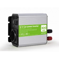 ADAPTADOR INVERSOR DC-CA TRANSFORMADOR DE COCHE A 220v POTENCIA 300W ENERGENIE by GEMBIRD