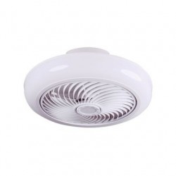 VENTILADOR DE TECHO Ø46CM BLANCO MYKONOS DC 5 ASPAS LED CCT (CALIDO-NEUTRO-FRIO) 72W BELAIR