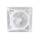 VENTILADOR EMPOTRABLE DE TECHO PANEL ØAl.59,8x59,8CM BLANCO AC 3 ASPAS BELAIR