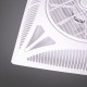 VENTILADOR EMPOTRABLE DE TECHO PANEL ØAl.59,8x59,8CM BLANCO AC 3 ASPAS BELAIR