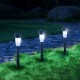 BALIZA LED SOLAR GARDEN LIGHT 07 PLASTIC BEAN PATTERN LAMPSHADE 6500K