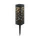 BALIZA LED SOLAR GARDEN LIGHT 07 PLASTIC HOLLOW LAMPSHADE 3000K