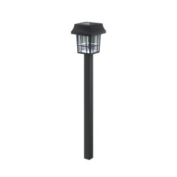 BALIZA LED SOLAR GARDEN LIGHT 07 32CM PLASTIC TOWER LAMPSHADE 6500K