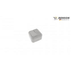 INTERRUPTOR DOBLE SUPERFICIE PARED IP20 BENSON