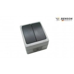 INTERRUPTOR DOBLE SUPERFICIE ESTANCO IP54 BENSON